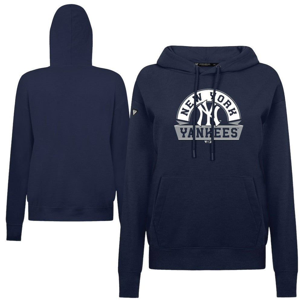 New York Yankees Levelwear Women's Adorn Banner Arch Hoodie - MLB Hoodies