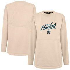 Miami Marlins Levelwear Women's Oversized Beaudry Sizzle Top - MLB Tops