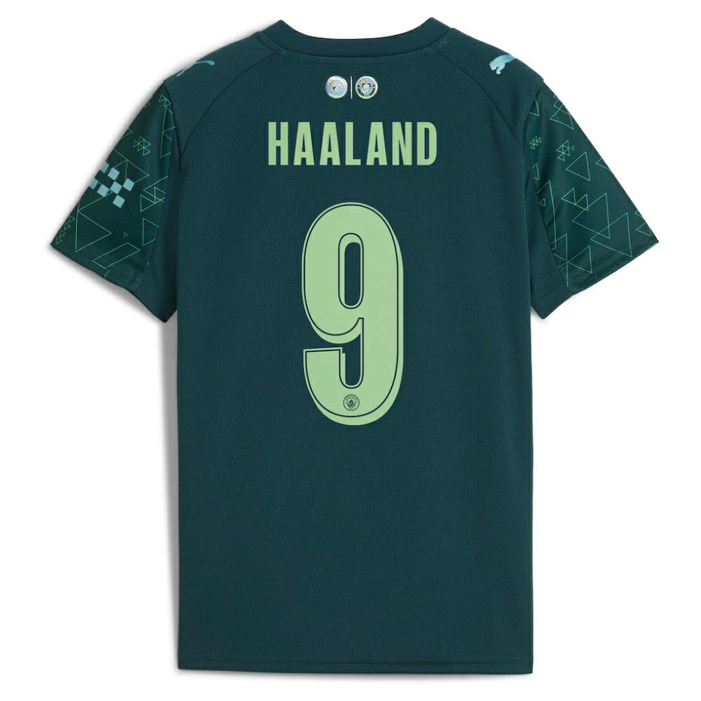Erling Haaland Manchester City x EA SPORTS FC Youth 2025/26 Fourth Jersey Discount - Green
