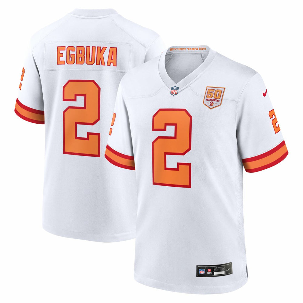 Tampa Bay Buccaneers Emeka Egbuka '76 Alternate 50th Season Game Jersey | NFL Outlet