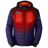 Baltimore Ravens ActionHeat 5V Battery Heated Full-Zip Hoodie Puffer Jacket | NFL Outlet