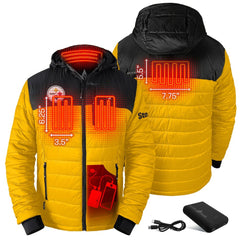Pittsburgh Steelers ActionHeat 5V Battery Heated Colorblock Full-Zip Puffer Jacket | NFL Hot