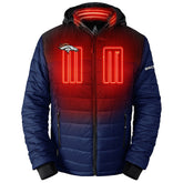 Denver Broncos ActionHeat 5V Battery Heated Colorblock Full-Zip Puffer Jacket | NFL Outlet