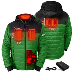 Philadelphia Eagles ActionHeat 5V Battery Heated Colorblock Full-Zip Puffer Jacket | NFL Discount