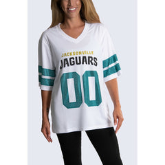 Jacksonville Jaguars Cuce Women's Rhinestone V-Neck Tunic | NFL Outlet