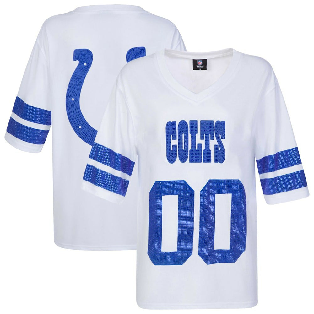 Indianapolis Colts Cuce Women's Rhinestone V-Neck Tunic | NFL Online