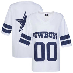 Dallas Cowboys Cuce Women's Rhinestone V-Neck Tunic | NFL Outlet