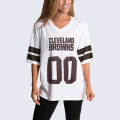 Cleveland Browns Cuce Women's Rhinestone V-Neck Tunic | NFL Near me