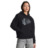 Chicago Blackhawks Starter Women's Rhinestone Relaxed Hoodie - NHL Hoodies