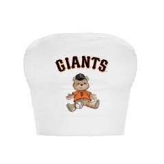 San Francisco Giants Tiny Turnip Women's Teddy Bear Crop Tube Top - MLB Tops