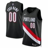 Black Portland Trail Blazers Unisex Swingman Custom Jersey | NBA