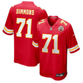 Kansas City Chiefs Josh Simmons Team Game Jersey | NFL Discount