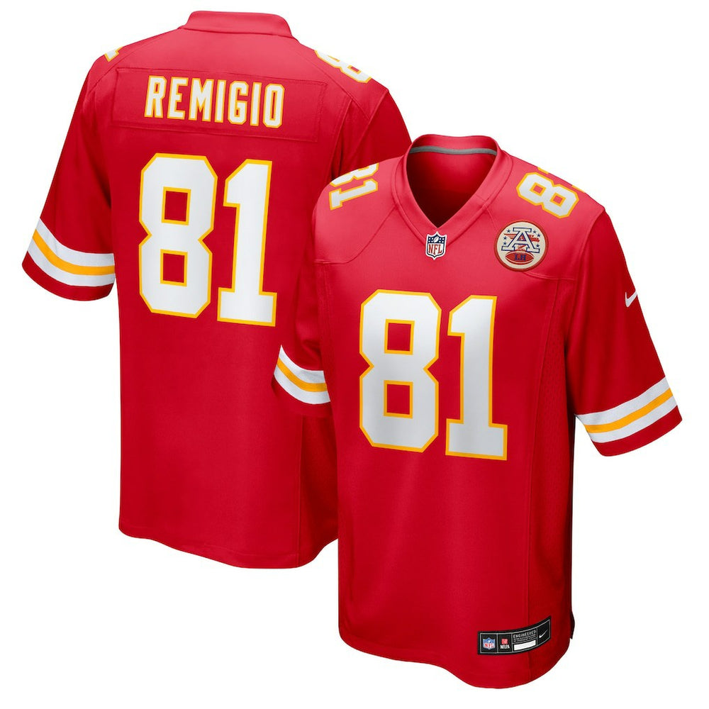 Kansas City Chiefs Nikko Remigio Team Game Jersey | NFL Outlet