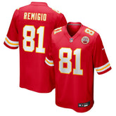 Kansas City Chiefs Nikko Remigio Team Game Jersey | NFL Outlet