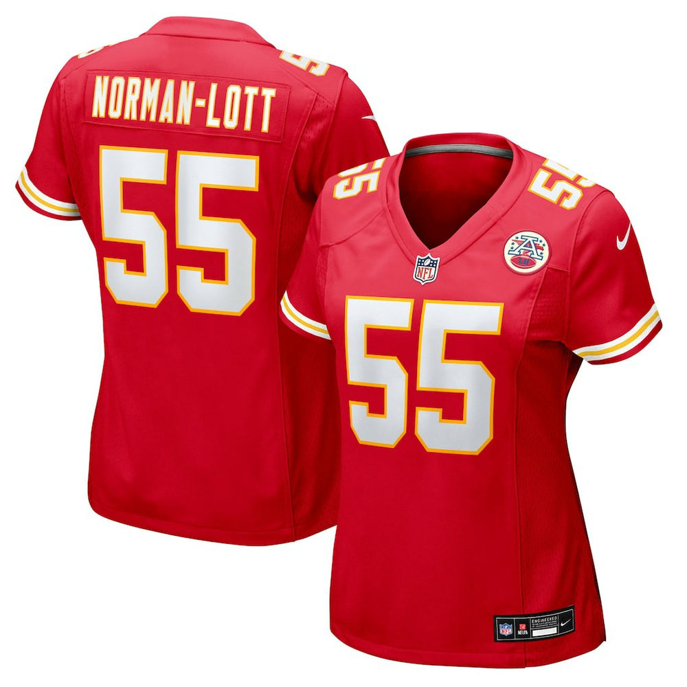 Kansas City Chiefs Omarr Norman-Lott Women's Team Game Jersey | NFL Outlet