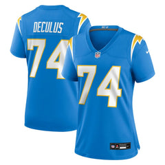 Los Angeles Chargers Austin Deculus Women's Team Game Jersey | NFL Hot