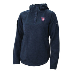 Washington Nationals Columbia Women's Half-Snap Pullover Hoodie - MLB Hoodies