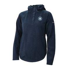 Seattle Mariners Columbia Women's Half-Snap Pullover Hoodie - MLB Hoodies