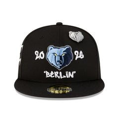 Black Memphis Grizzlies 2026 NBA Global Games Berlin 59FIFTY Fitted Hat | NBA