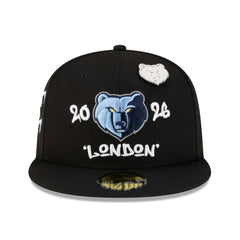 Black Memphis Grizzlies 2026 NBA Global Games London 59FIFTY Fitted Hat | NBA