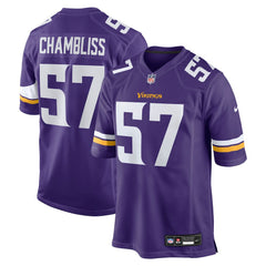Minnesota Vikings Chaz Chambliss Team Game Jersey | NFL Sale
