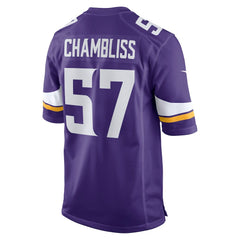 Minnesota Vikings Chaz Chambliss Team Game Jersey | NFL Sale