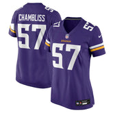Minnesota Vikings Chaz Chambliss Women's Team Game Jersey | NFL Sale