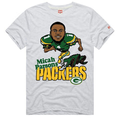 Green Bay Packers Micah Parsons Homage Unisex Caricature Player Graphic Tri-Blend T-Shirt | NFL Sale
