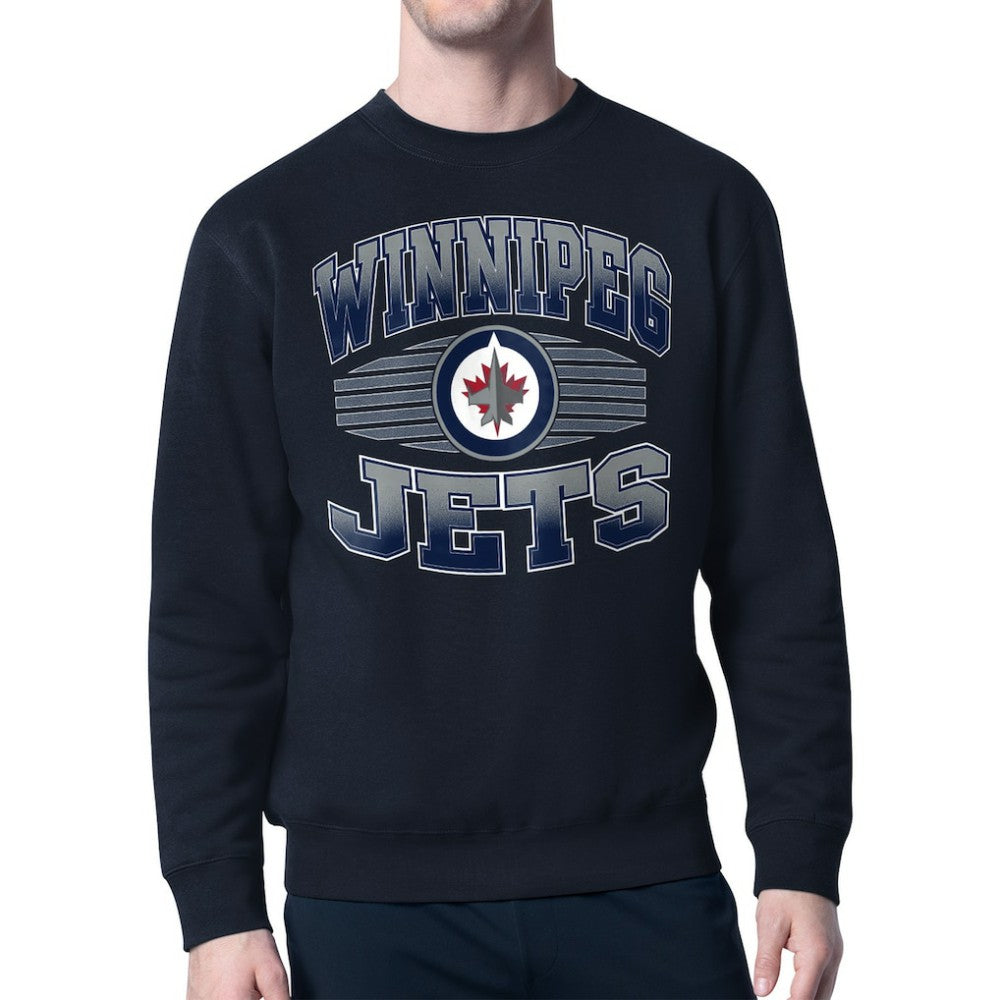 Winnipeg Jets Starter Team Grit Graphic Fleece Pullover Sweatshirt - NHL Sweatshirts