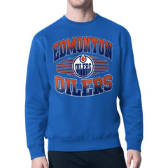 Edmonton Oilers Starter Team Grit Graphic Fleece Pullover Sweatshirt - NHL Sweatshirts