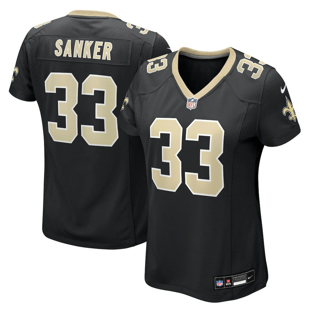 New Orleans Saints Jonas Sanker Women's Team Game Jersey | NFL Discount