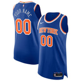 Blue New York Knicks Authentic Custom Jersey | NBA