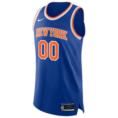 Blue New York Knicks Authentic Custom Jersey | NBA