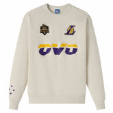 Natural Los Angeles Lakers OVO x NBA Fleece Sweatshirt | NBA