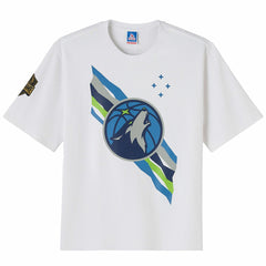 White Minnesota Timberwolves OVO x NBA Heavyweight T-Shirt | NBA