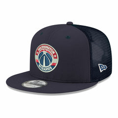 Navy Washington Wizards Core Logo Meshback 9FIFTY Snapback Hat | NBA