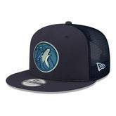 Navy Minnesota Timberwolves Core Logo Meshback 9FIFTY Snapback Hat | NBA
