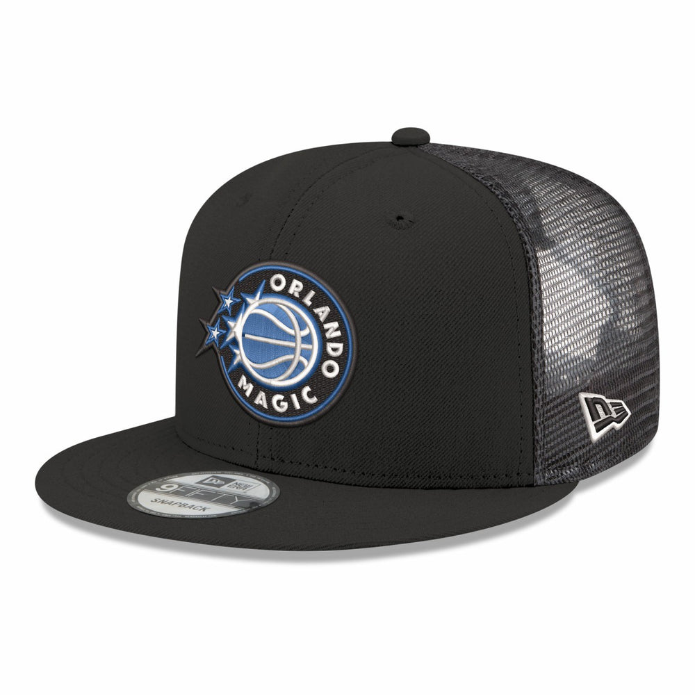 Black Orlando Magic Core Logo Meshback 9FIFTY Snapback Hat | NBA