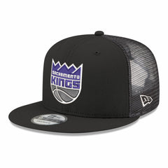 Black Sacramento Kings Core Logo Meshback 9FIFTY Snapback Hat | NBA