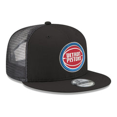Black Detroit Pistons Core Logo Meshback 9FIFTY Snapback Hat sale | NBA