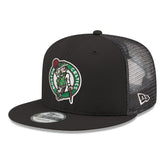Black Boston Celtics Core Logo Meshback 9FIFTY Snapback Hat | NBA