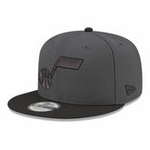 Gray/Black Utah Jazz Logo 2-Tone 9FIFTY Snapback Hat | NBA