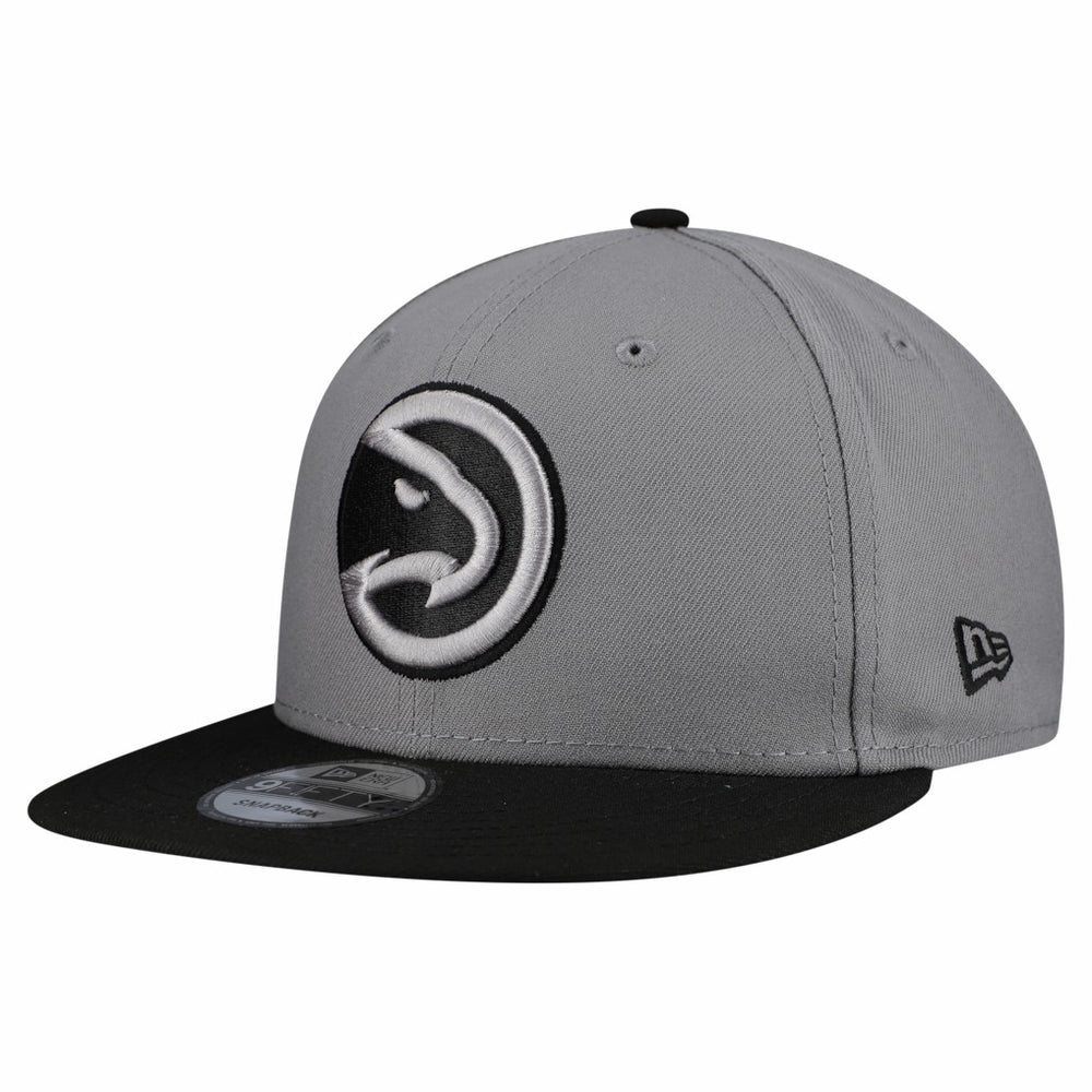 Gray Atlanta Hawks Core Logo Storm Gray Two-Tone 9FIFTY Snapback Hat | NBA