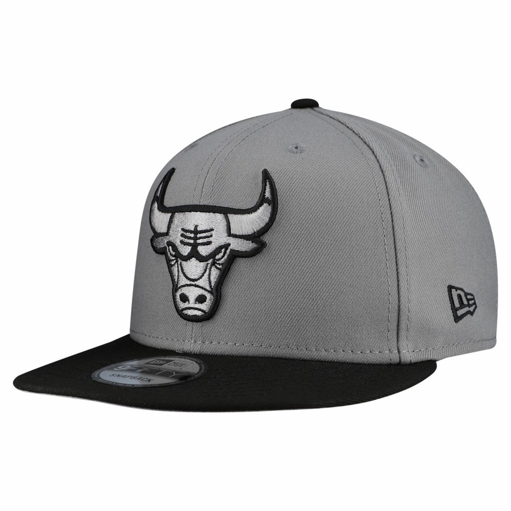 Gray Chicago Bulls Core Logo Storm Gray Two-Tone 9FIFTY Snapback Hat | NBA