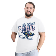 White New Orleans Pelicans G-III Sports by Carl Banks Adaptive Headliner T-Shirt | NBA