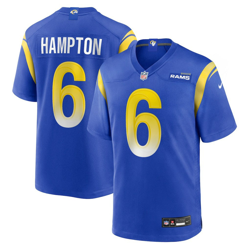 Los Angeles Rams Nick Hampton Team Game Jersey | NFL New