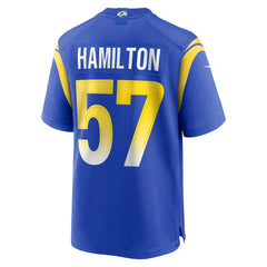 Los Angeles Rams Ty Hamilton Team Game Jersey | NFL Hot