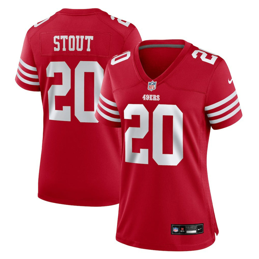 San Francisco 49ers Upton Stout Women's Team Game Jersey | NFL US