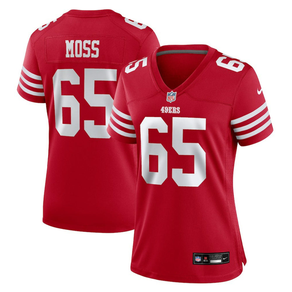 San Francisco 49ers Drew Moss Women's Team Game Jersey | NFL Sale