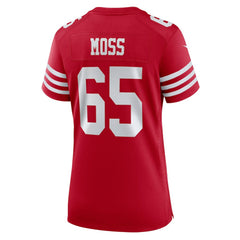 San Francisco 49ers Drew Moss Women's Team Game Jersey | NFL Sale
